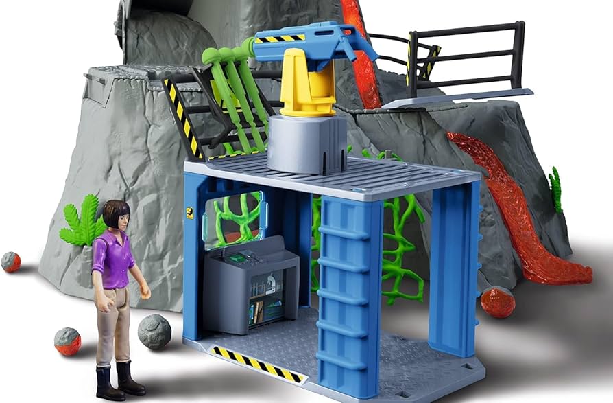 Schleich Dino World 火山と恐竜セット Amazon.com: Schleich Dinosaurs - Volcano Expedition Base